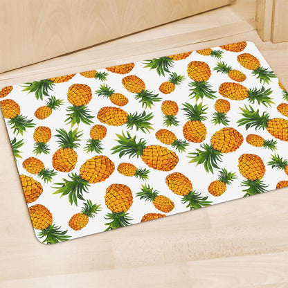 Summer Pineapple Pattern Print Polyester Doormat