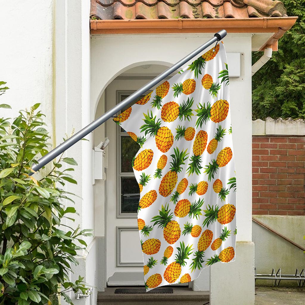 Summer Pineapple Pattern Print Polyester Flag