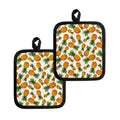 Summer Pineapple Pattern Print Pot Holders