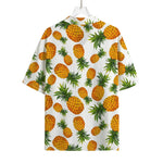 Summer Pineapple Pattern Print Rayon Hawaiian Shirt