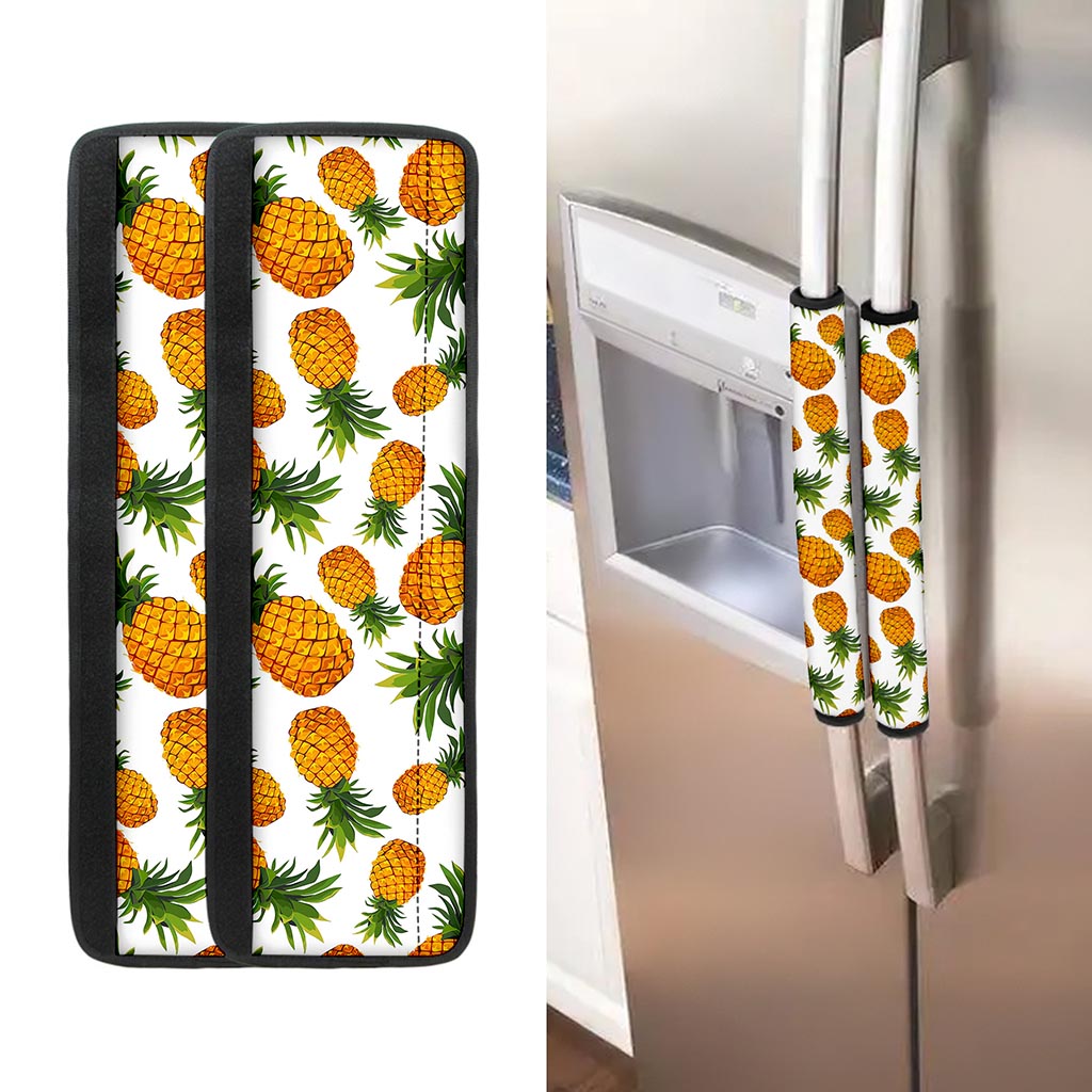 Summer Pineapple Pattern Print Refrigerator Handle Covers