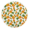 Summer Pineapple Pattern Print Round Blanket