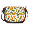Summer Pineapple Pattern Print Saddle Bag