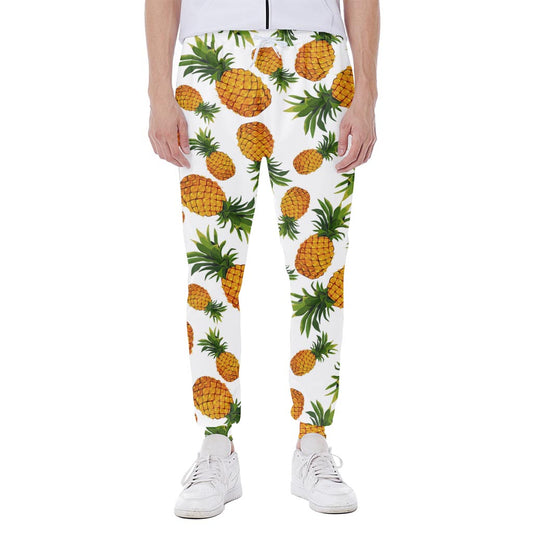Summer Pineapple Pattern Print Scuba Joggers