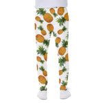 Summer Pineapple Pattern Print Scuba Joggers