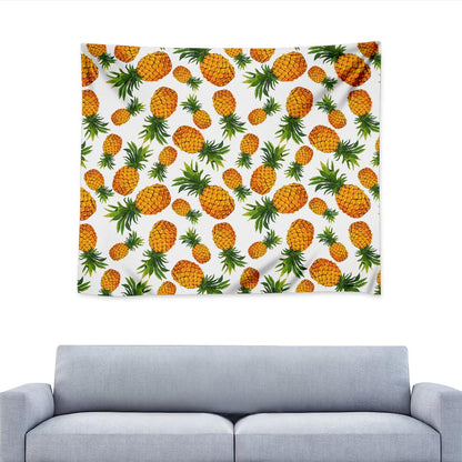 Summer Pineapple Pattern Print Tapestry