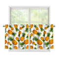 Summer Pineapple Pattern Print Tier Curtains