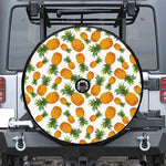 Summer Pineapple Pattern Print Tire Cover With Camera Hole
