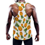 Summer Pineapple Pattern Print Training Tank Top