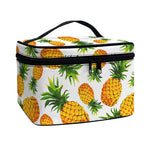 Summer Pineapple Pattern Print Travel Makeup Bag