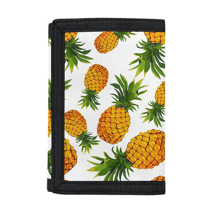 Summer Pineapple Pattern Print Trifold Wallet