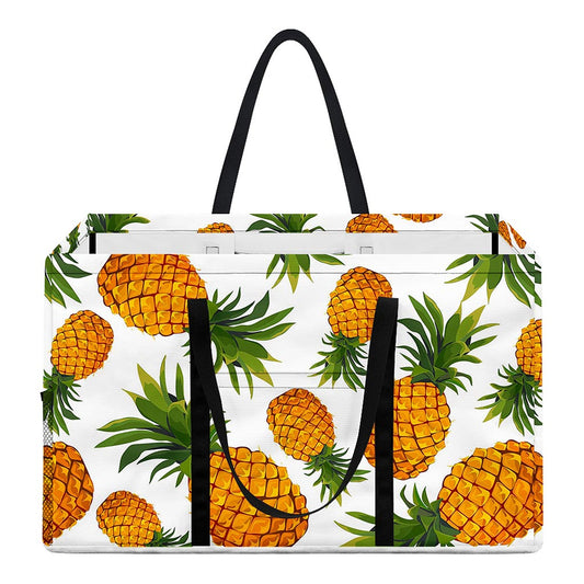 Summer Pineapple Pattern Print Utility Tote Bag
