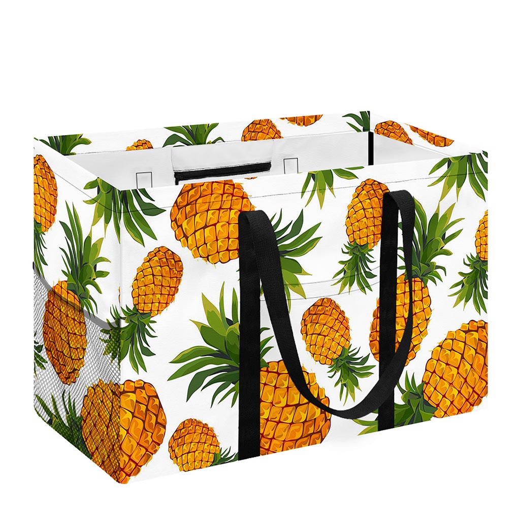 Summer Pineapple Pattern Print Utility Tote Bag