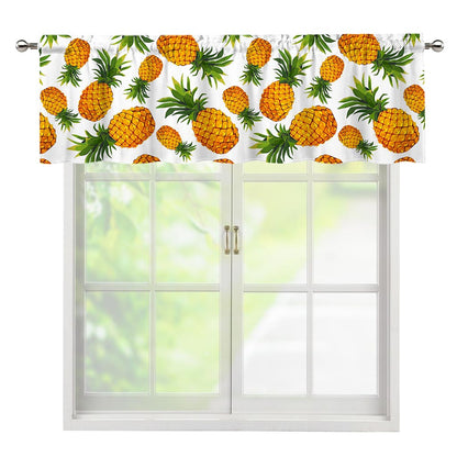 Summer Pineapple Pattern Print Window Valance