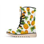 Summer Pineapple Pattern Print Winter Boots