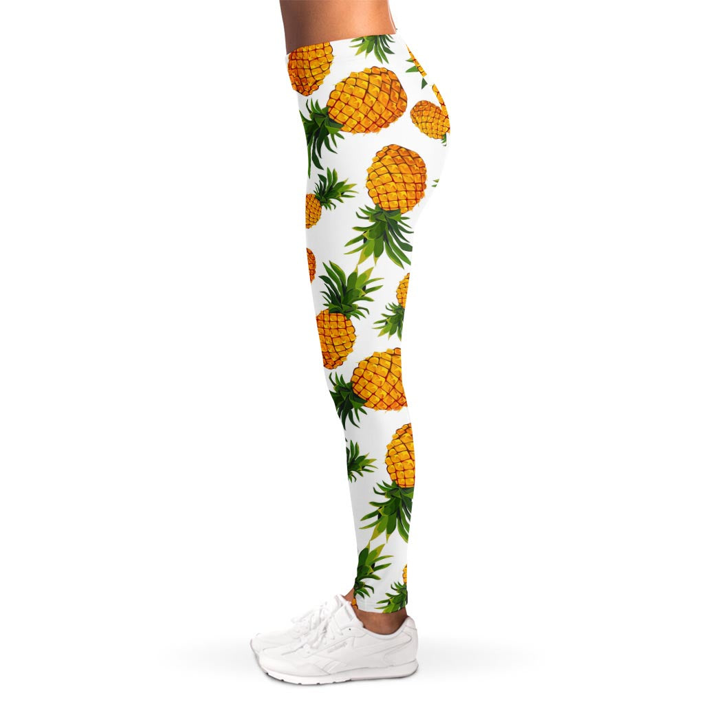 Summer Pineapple Pattern Print Women's Leggings