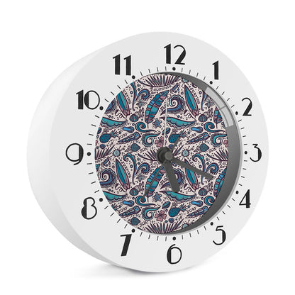 Summer Surfing Pattern Print Alarm Clock