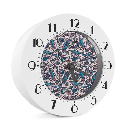 Summer Surfing Pattern Print Alarm Clock
