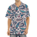 Summer Surfing Pattern Print Aloha Shirt