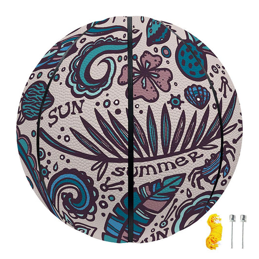 Summer Surfing Pattern Print Basketball