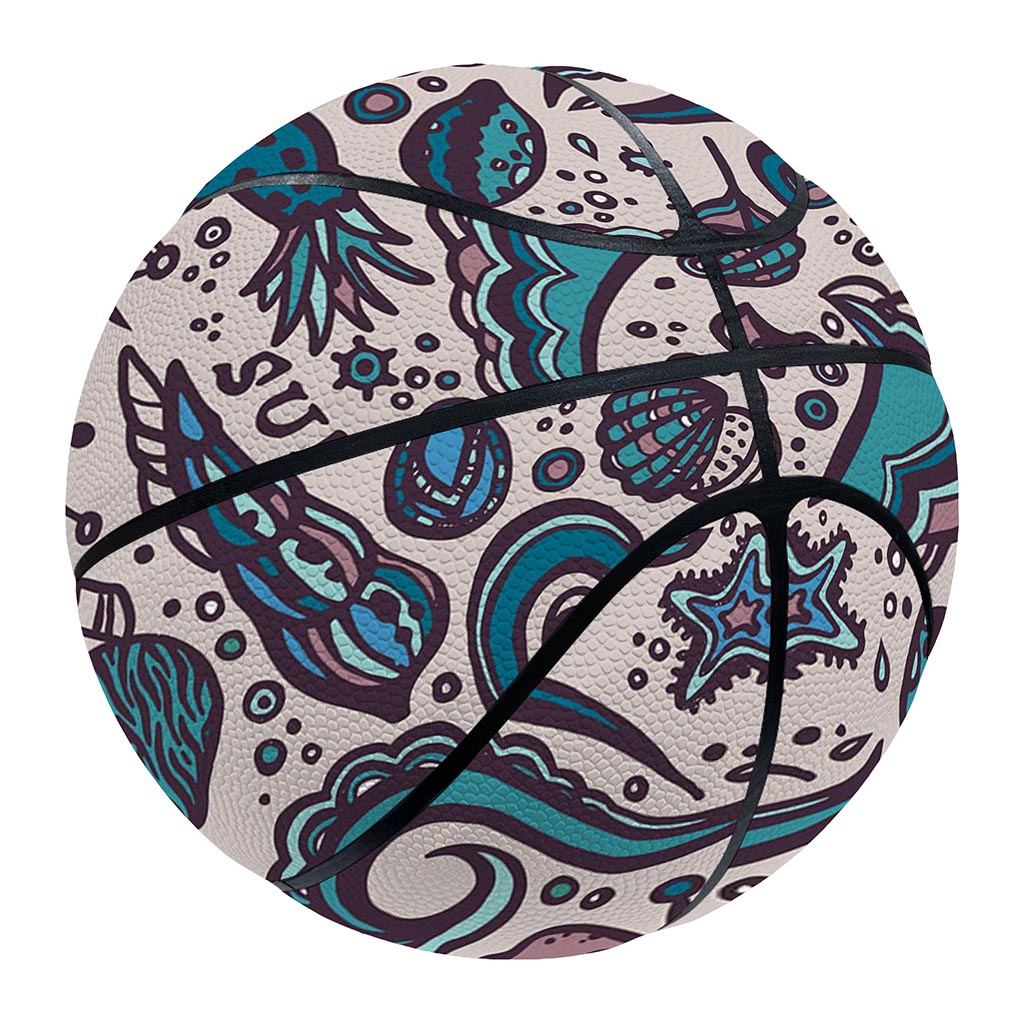 Summer Surfing Pattern Print Basketball