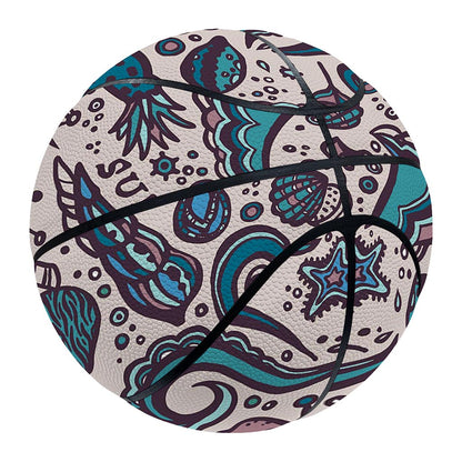 Summer Surfing Pattern Print Basketball