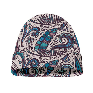 Summer Surfing Pattern Print Beanie