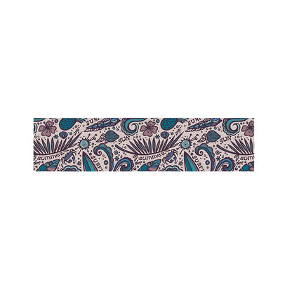 Summer Surfing Pattern Print Bed Runner