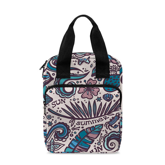 Summer Surfing Pattern Print Bible Tote Bag
