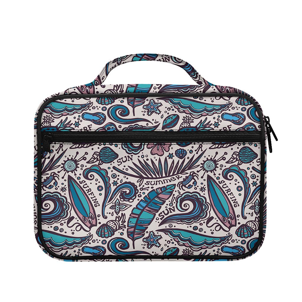 Summer Surfing Pattern Print Briefcase Bible Bag