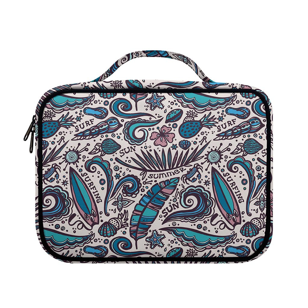 Summer Surfing Pattern Print Briefcase Bible Bag