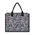 Summer Surfing Pattern Print Canvas Tote Bag