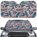 Summer Surfing Pattern Print Car Windshield Sun Shade