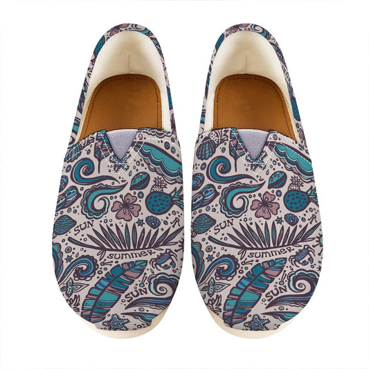 Summer Surfing Pattern Print Casual Shoes