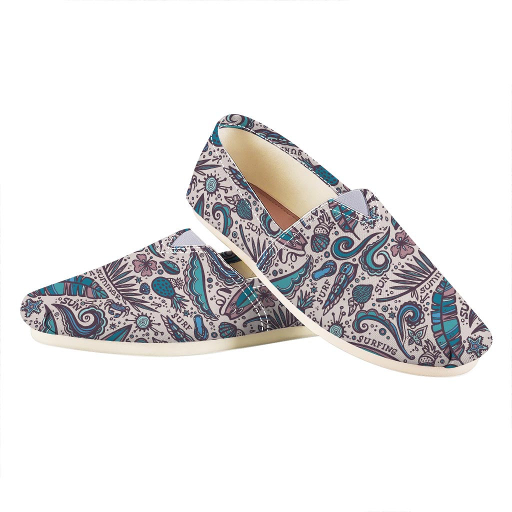 Summer Surfing Pattern Print Casual Shoes