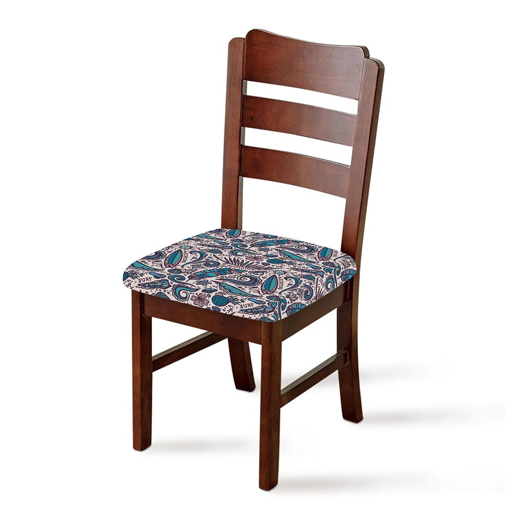 Summer Surfing Pattern Print Chair Cushion Cover