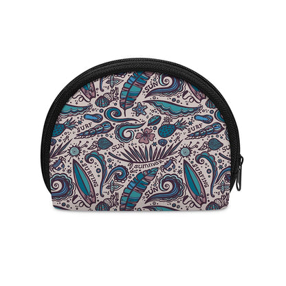 Summer Surfing Pattern Print Coin Purse