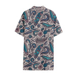Summer Surfing Pattern Print Cotton Hawaiian Shirt