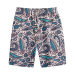 Summer Surfing Pattern Print Cotton Shorts