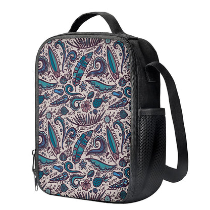 Summer Surfing Pattern Print Crossbody Lunch Bag