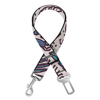 Summer Surfing Pattern Print Dog Seat Belt