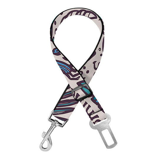 Summer Surfing Pattern Print Dog Seat Belt