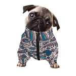 Summer Surfing Pattern Print Dog Zip Up Jacket
