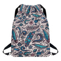 Summer Surfing Pattern Print Drawstring Backpack