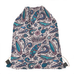 Summer Surfing Pattern Print Drawstring Bag