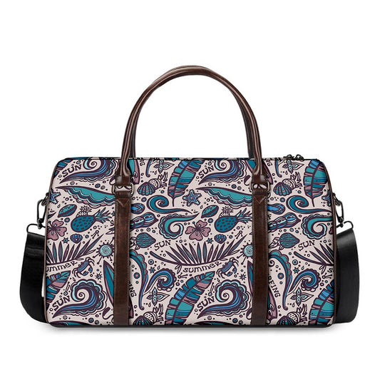 Summer Surfing Pattern Print Duffle Bag