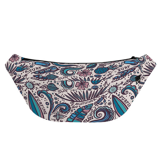 Summer Surfing Pattern Print Fanny Pack