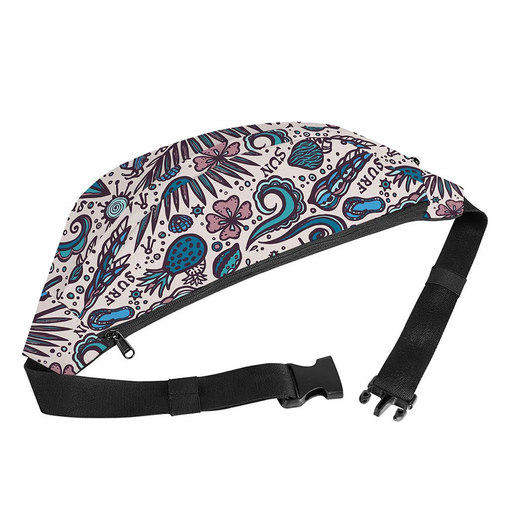 Summer Surfing Pattern Print Fanny Pack