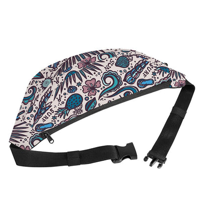 Summer Surfing Pattern Print Fanny Pack