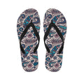 Summer Surfing Pattern Print Flip Flops